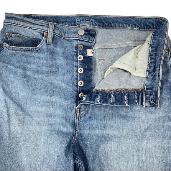 Etica Denim Button Fly High Waisted Slim Straight Jeans‎ Blue 32 - Picture 4 of 7